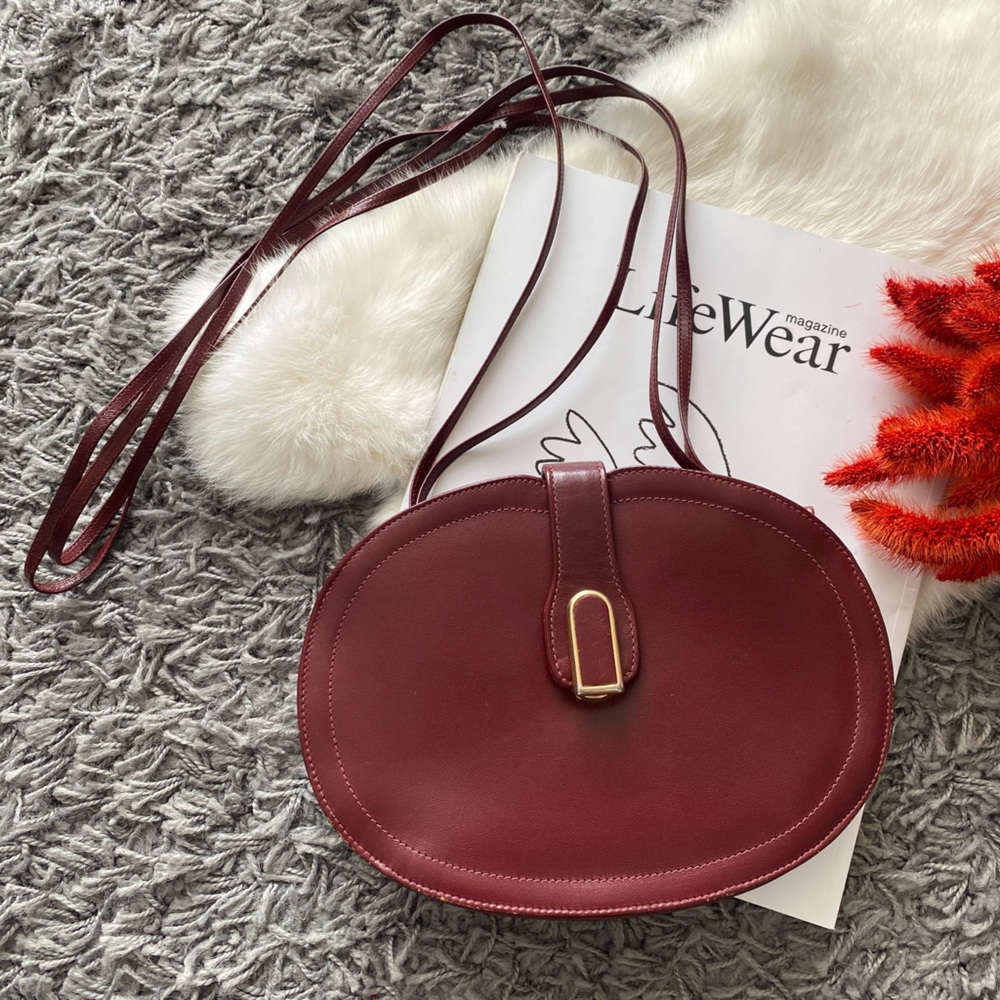 Vintage Ponte Vecchio Italian Leather Crossbody Bag